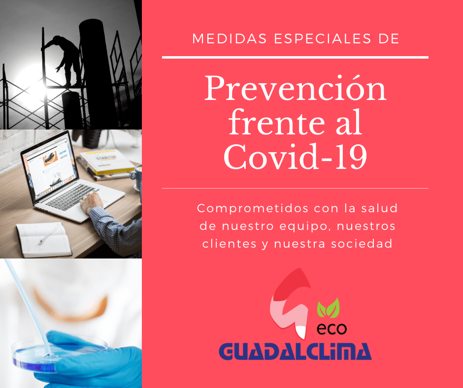 Medidas preventivas de Guadalclima ante el Covid-19