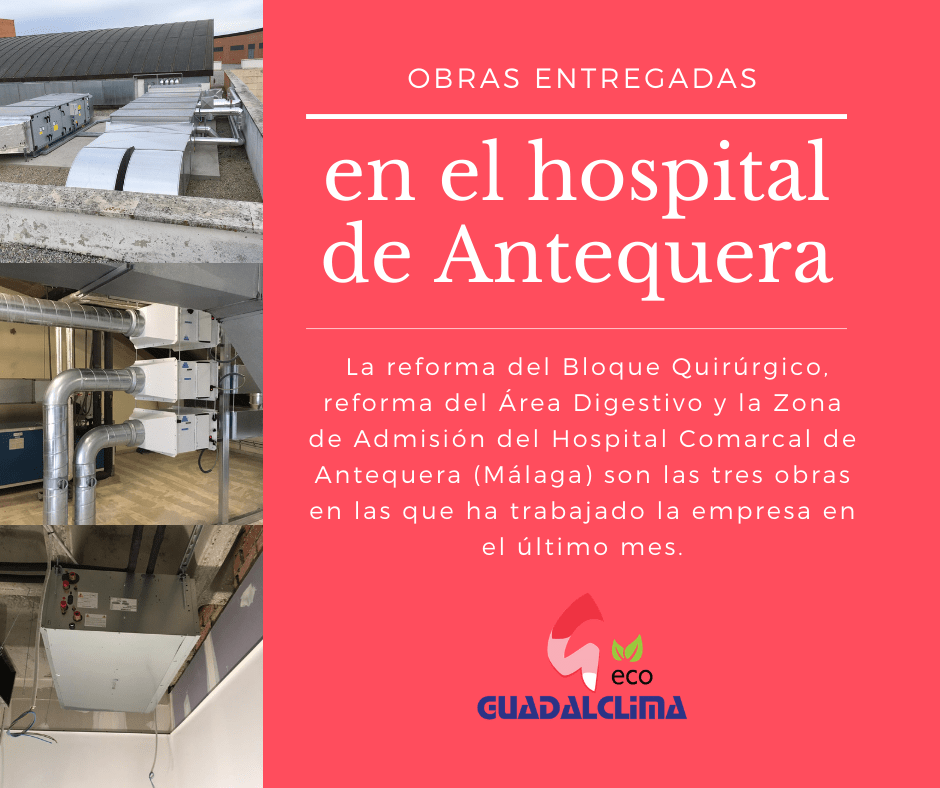 Guadalclima a punto de entregar tres obras en el hospital de Antequera