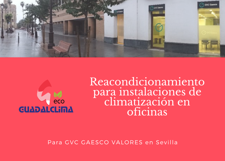 Reacondicionamiento para instalaciones de climatización en oficinas